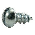 Midwest Fastener Wood Screw, #4, 1/4 in, Zinc Plated Steel Round Head Slotted Drive, 60 PK 62062